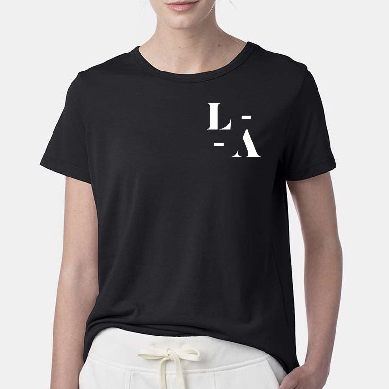 LaserAway Womens Crewneck Tee - BLACK